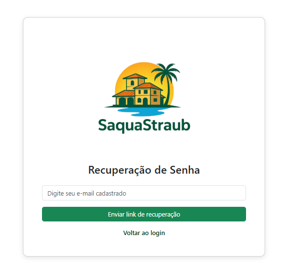 Tela de Recuperação de Senha